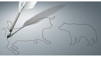 Bulle und Bär - die Symbole der Börse (Foto: Handelsblatt)